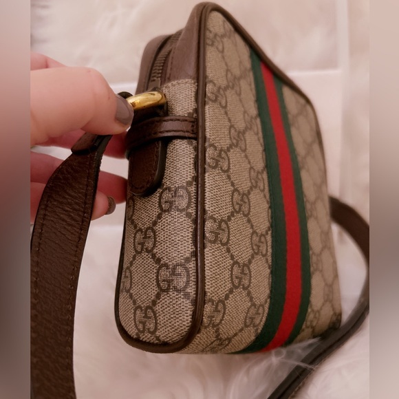 GUCCI GG Supreme GG Web Ophidia Crossbody Bag SOLD - Picture 12 of 14